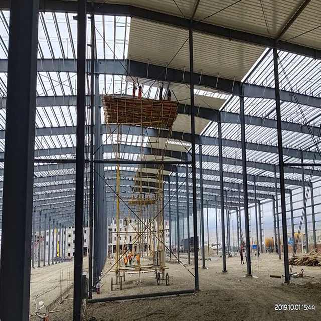 Steel Frame Structure Construction Prefab Warehouse Workshop Factory Storage Building